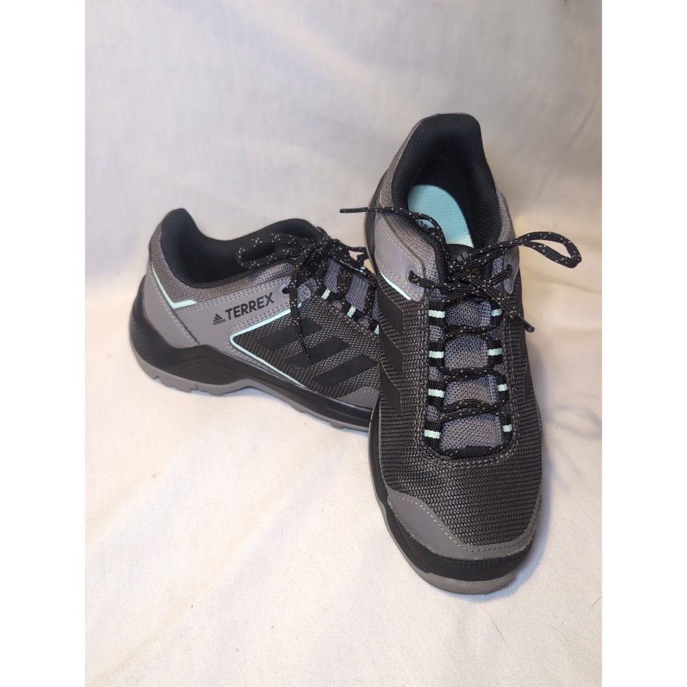 Adidas Terrex Traxion Womens Gray Black Athletic Hiking Shoes Size 6.5